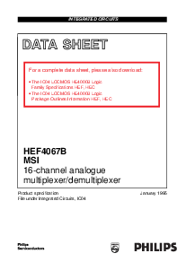 浏览型号HEF4067B的Datasheet PDF文件第1页
