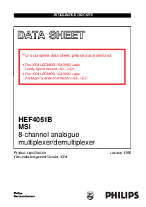 浏览型号HEF4051B的Datasheet PDF文件第1页
