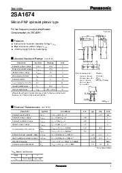 浏览型号2SA1674的Datasheet PDF文件第1页