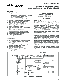 浏览型号MT88E43B的Datasheet PDF文件第1页