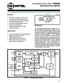 浏览型号MT8982的Datasheet PDF文件第1页