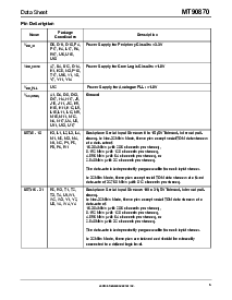浏览型号MT90870的Datasheet PDF文件第5页
