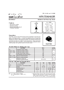 浏览型号HFA70NH60R的Datasheet PDF文件第1页