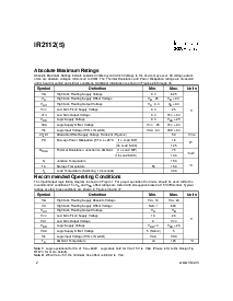 浏览型号IR2112(S)的Datasheet PDF文件第2页