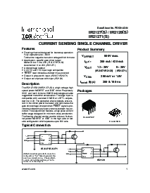 浏览型号IR21271(S)的Datasheet PDF文件第1页