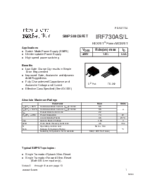 浏览型号IRF730AS的Datasheet PDF文件第1页