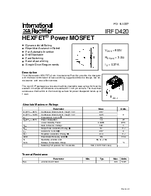 浏览型号IRFD420的Datasheet PDF文件第1页
