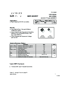 浏览型号IRFR220N的Datasheet PDF文件第1页