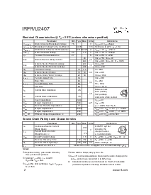 浏览型号IRFR2407的Datasheet PDF文件第2页