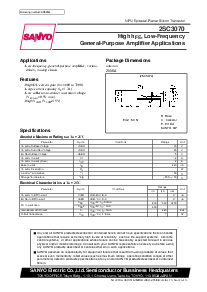 浏览型号2SC3070的Datasheet PDF文件第1页