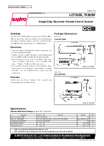 浏览型号LC75392的Datasheet PDF文件第1页