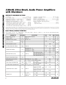 浏览型号MAX4366的Datasheet PDF文件第2页