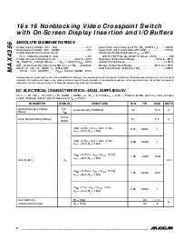 浏览型号MAX4356的Datasheet PDF文件第2页
