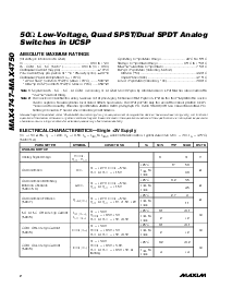 浏览型号MAX4748的Datasheet PDF文件第2页