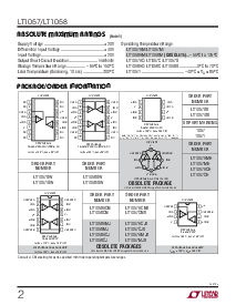 浏览型号LT1057A的Datasheet PDF文件第2页