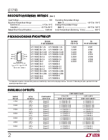浏览型号LT1790BIS6-2.5的Datasheet PDF文件第2页