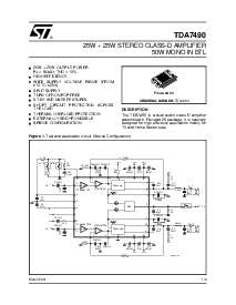 浏览型号TDA7490的Datasheet PDF文件第1页