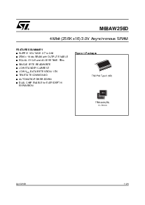 浏览型号M68AW256D的Datasheet PDF文件第1页