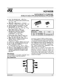 浏览型号HCF4052的Datasheet PDF文件第1页