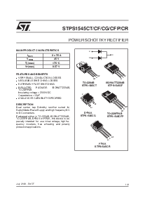 浏览型号STPS1545CT的Datasheet PDF文件第1页