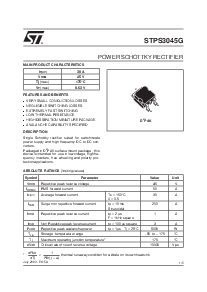 浏览型号STPS3045的Datasheet PDF文件第1页