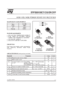 浏览型号STPS20150CT的Datasheet PDF文件第1页