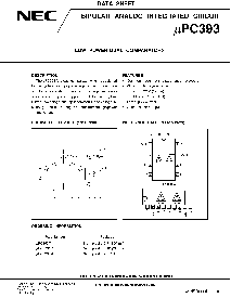 浏览型号UPC393C的Datasheet PDF文件第1页