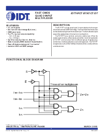 浏览型号IDT74FCT157CT的Datasheet PDF文件第1页