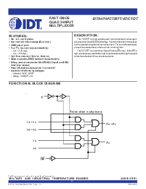 浏览型号IDT74FCT257AT的Datasheet PDF文件第1页