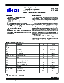 浏览型号IDT71V3576的Datasheet PDF文件第1页