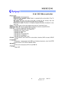 浏览型号W925E240的Datasheet PDF文件第4页