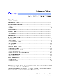 浏览型号W91031S的Datasheet PDF文件第1页