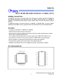 浏览型号W89C92P的Datasheet PDF文件第1页