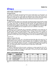 浏览型号W89C92P的Datasheet PDF文件第4页