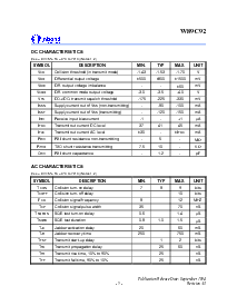 浏览型号W89C92P的Datasheet PDF文件第5页
