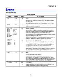 浏览型号W89C940F的Datasheet PDF文件第4页