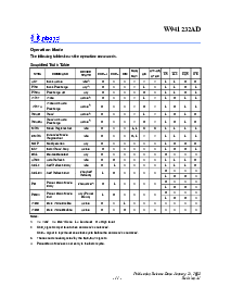 浏览型号W941232AD的Datasheet PDF文件第11页