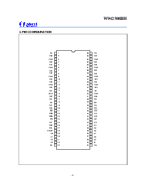 浏览型号W942508BH的Datasheet PDF文件第4页