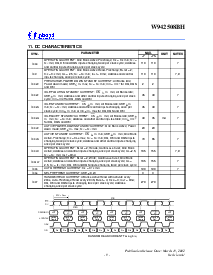 浏览型号W942508BH的Datasheet PDF文件第9页