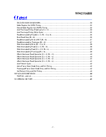 浏览型号W942516BH的Datasheet PDF文件第2页