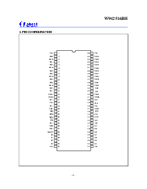 浏览型号W942516BH的Datasheet PDF文件第4页