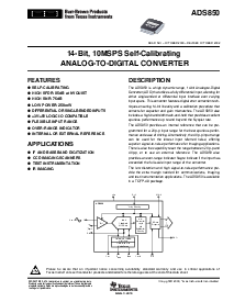 浏览型号ADS850的Datasheet PDF文件第1页