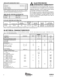 浏览型号ADS850的Datasheet PDF文件第2页