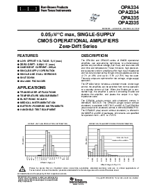浏览型号OPA335的Datasheet PDF文件第1页