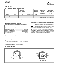 浏览型号OPA300的Datasheet PDF文件第2页