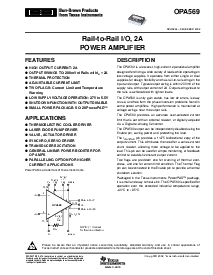 浏览型号OPA569的Datasheet PDF文件第1页