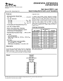 浏览型号CD74HC4316的Datasheet PDF文件第1页
