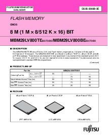 浏览型号MBM29LV800BE60的Datasheet PDF文件第2页