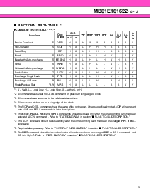 浏览型号MB81E161622- 12的Datasheet PDF文件第5页