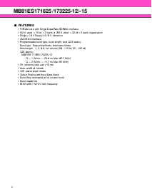 浏览型号MB81ES173225- 12的Datasheet PDF文件第2页